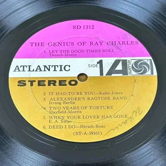 RAY CHARLES - The Genuis Of Ray Charles LP ATLANTIC SD1312 - Picture 5 of 6